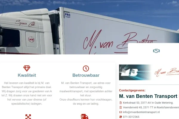 PKinBusiness portfolio MvanBenten Transport